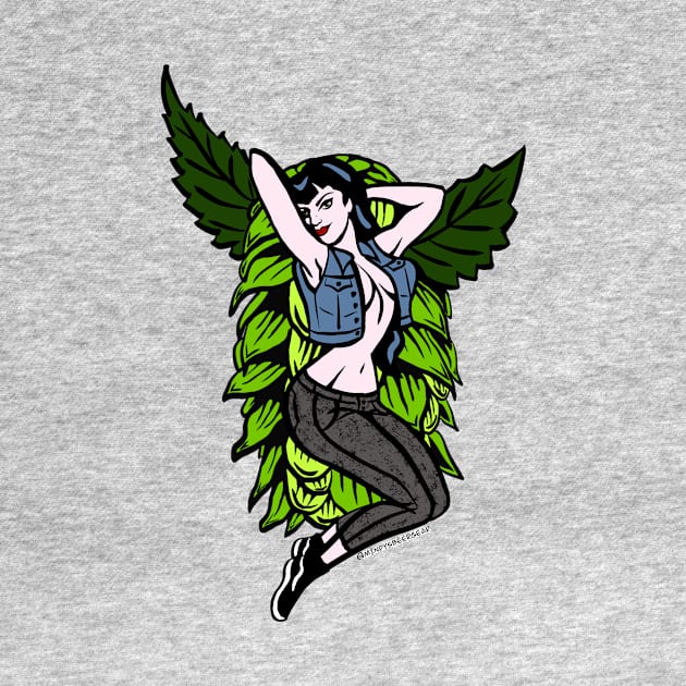 Winged Hop Pinup by Mindy’s Beer Gear